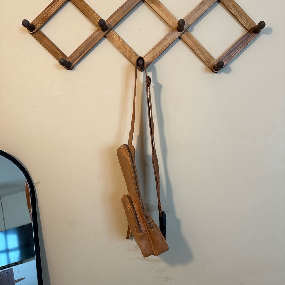 Leather Sling Bag in Tan form ABLE - Picture 3 of 13